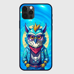Чехол для iPhone 12 Pro Max Сова в одежде на стиле, цвет: 3D-черный