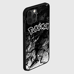 Чехол для iPhone 12 Pro Max Pokemon black graphite, цвет: 3D-черный — фото 2