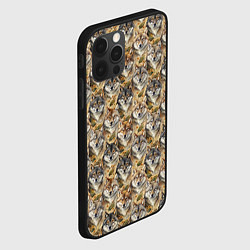 Чехол для iPhone 12 Pro Max Мотив с мордами волков, цвет: 3D-черный — фото 2
