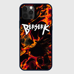 Чехол для iPhone 12 Pro Max Berserk red lava, цвет: 3D-черный