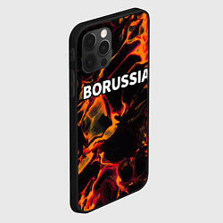 Чехол для iPhone 12 Pro Max Borussia red lava, цвет: 3D-черный — фото 2