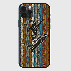 Чехол для iPhone 12 Pro Max Девушка африканка в танце, цвет: 3D-черный