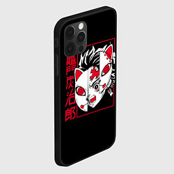 Чехол для iPhone 12 Pro Max Танкиро Комодо убийца демонов, цвет: 3D-черный — фото 2