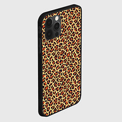 Чехол для iPhone 12 Pro Max Леопардовый узор текстура-шкура, цвет: 3D-черный — фото 2