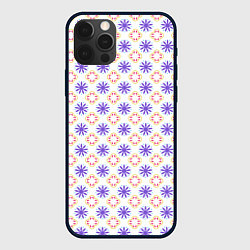 Чехол для iPhone 12 Pro Max Красивый узор цветочки, цвет: 3D-черный