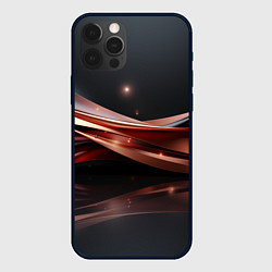 Чехол для iPhone 12 Pro Max Блестящая изящная геометрия, цвет: 3D-черный