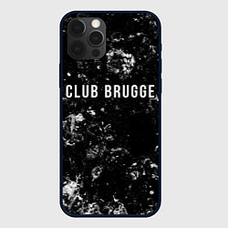 Чехол для iPhone 12 Pro Max Club Brugge black ice, цвет: 3D-черный