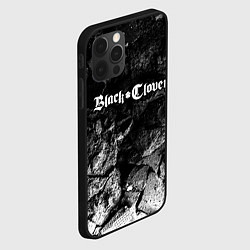 Чехол для iPhone 12 Pro Max Black Clover black graphite, цвет: 3D-черный — фото 2