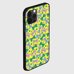 Чехол для iPhone 12 Pro Max Яркий паттерн с бантами, цвет: 3D-черный — фото 2