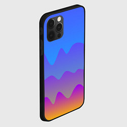 Чехол для iPhone 12 Pro Max Волнистые линии с эффектом, цвет: 3D-черный — фото 2