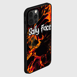 Чехол для iPhone 12 Pro Max Sally Face red lava, цвет: 3D-черный — фото 2