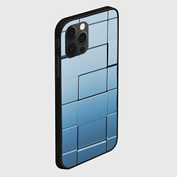 Чехол для iPhone 12 Pro Max Текстура кубы выпуклые, цвет: 3D-черный — фото 2