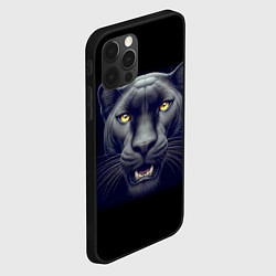 Чехол для iPhone 12 Pro Max Могучая пантера - нейросеть, цвет: 3D-черный — фото 2