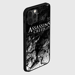 Чехол для iPhone 12 Pro Max Assassins Creed black graphite, цвет: 3D-черный — фото 2