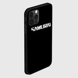 Чехол для iPhone 12 Pro Max Samurai logo white, цвет: 3D-черный — фото 2