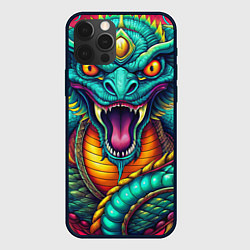 Чехол для iPhone 12 Pro Max Мифическая змея, цвет: 3D-черный