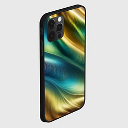 Чехол для iPhone 12 Pro Max Радужная абстракция, цвет: 3D-черный — фото 2