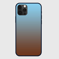 Чехол для iPhone 12 Pro Max Текстура градиент, цвет: 3D-черный