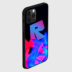 Чехол для iPhone 12 Pro Max Roblox neon flame, цвет: 3D-черный — фото 2