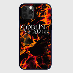 Чехол для iPhone 12 Pro Max Goblin Slayer red lava, цвет: 3D-черный