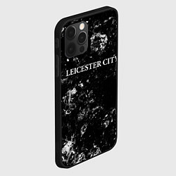 Чехол для iPhone 12 Pro Max Leicester City black ice, цвет: 3D-черный — фото 2