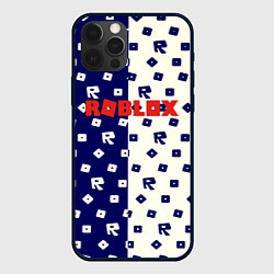 Чехол для iPhone 12 Pro Max Roblox pattern, цвет: 3D-черный