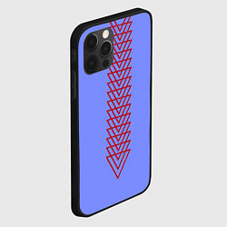 Чехол для iPhone 12 Pro Max Треугольники полосой, цвет: 3D-черный — фото 2