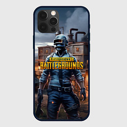 Чехол для iPhone 12 Pro Max PUBG персонаж из игры, цвет: 3D-черный