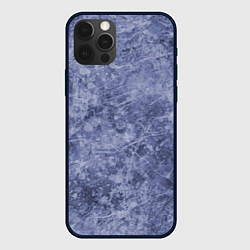Чехол для iPhone 12 Pro Max Абстракция - синий лёд, цвет: 3D-черный
