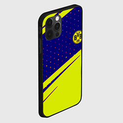 Чехол для iPhone 12 Pro Max Borussia logo geometry, цвет: 3D-черный — фото 2