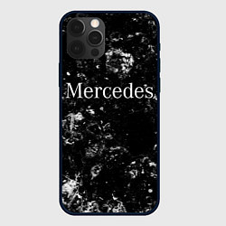 Чехол для iPhone 12 Pro Max Mercedes black ice, цвет: 3D-черный