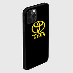 Чехол для iPhone 12 Pro Max Toyota yellow, цвет: 3D-черный — фото 2