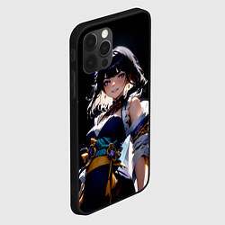 Чехол для iPhone 12 Pro Max Genshin impact - shogun raiden, цвет: 3D-черный — фото 2