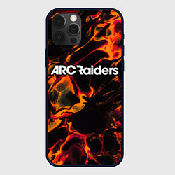 Чехол для iPhone 12 Pro Max ARC Raiders red lava, цвет: 3D-черный