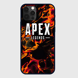 Чехол для iPhone 12 Pro Max Apex Legends red lava, цвет: 3D-черный