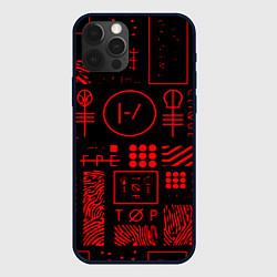 Чехол для iPhone 12 Pro Max Twenty one pilots pattern rock, цвет: 3D-черный