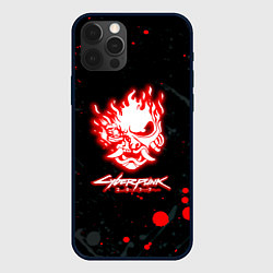 Чехол для iPhone 12 Pro Max Samurai flame logo, цвет: 3D-черный