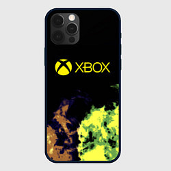 Чехол для iPhone 12 Pro Max Xbox game flame, цвет: 3D-черный