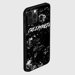 Чехол для iPhone 12 Pro Max CreepyPasta black ice, цвет: 3D-черный — фото 2
