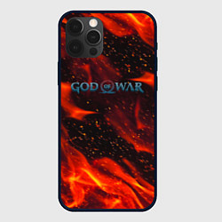 Чехол для iPhone 12 Pro Max God of war fire steel, цвет: 3D-черный