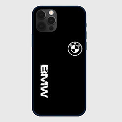 Чехол для iPhone 12 Pro Max BMW logo white auto, цвет: 3D-черный