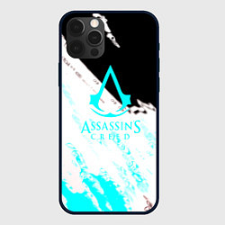 Чехол для iPhone 12 Pro Max Assassins Creed краски текстура, цвет: 3D-черный