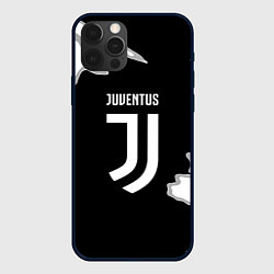 Чехол для iPhone 12 Pro Max Juventus fc краски, цвет: 3D-черный