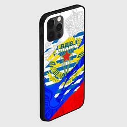 Чехол для iPhone 12 Pro Max ВДВ - рваная ткань, цвет: 3D-черный — фото 2