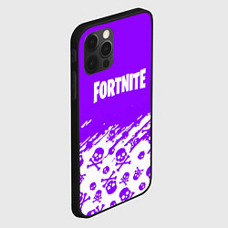 Чехол для iPhone 12 Pro Max Fortnite skull pattern, цвет: 3D-черный — фото 2