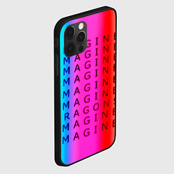 Чехол для iPhone 12 Pro Max Imagine Dragons neon rock, цвет: 3D-черный — фото 2