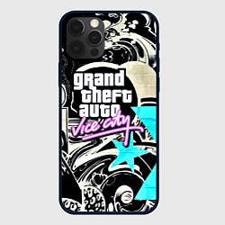 Чехол для iPhone 12 Pro Max GTA vice city grafiti, цвет: 3D-черный