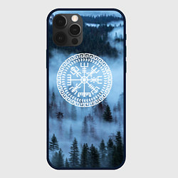 Чехол для iPhone 12 Pro Max Символика вегвизир - помни свои корни, цвет: 3D-черный