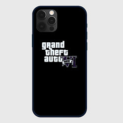 Чехол для iPhone 12 Pro Max GTA 6 logo vice city, цвет: 3D-черный