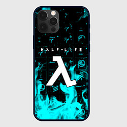 Чехол для iPhone 12 Pro Max Half life fire x portal game, цвет: 3D-черный